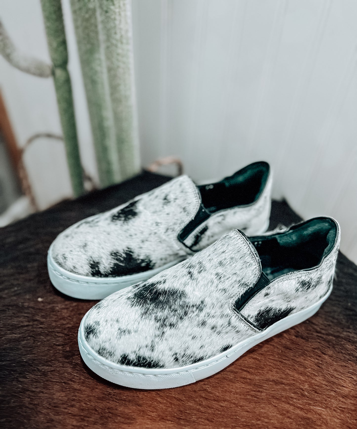 Utah Cowhide Sneaker Salt & Pepper