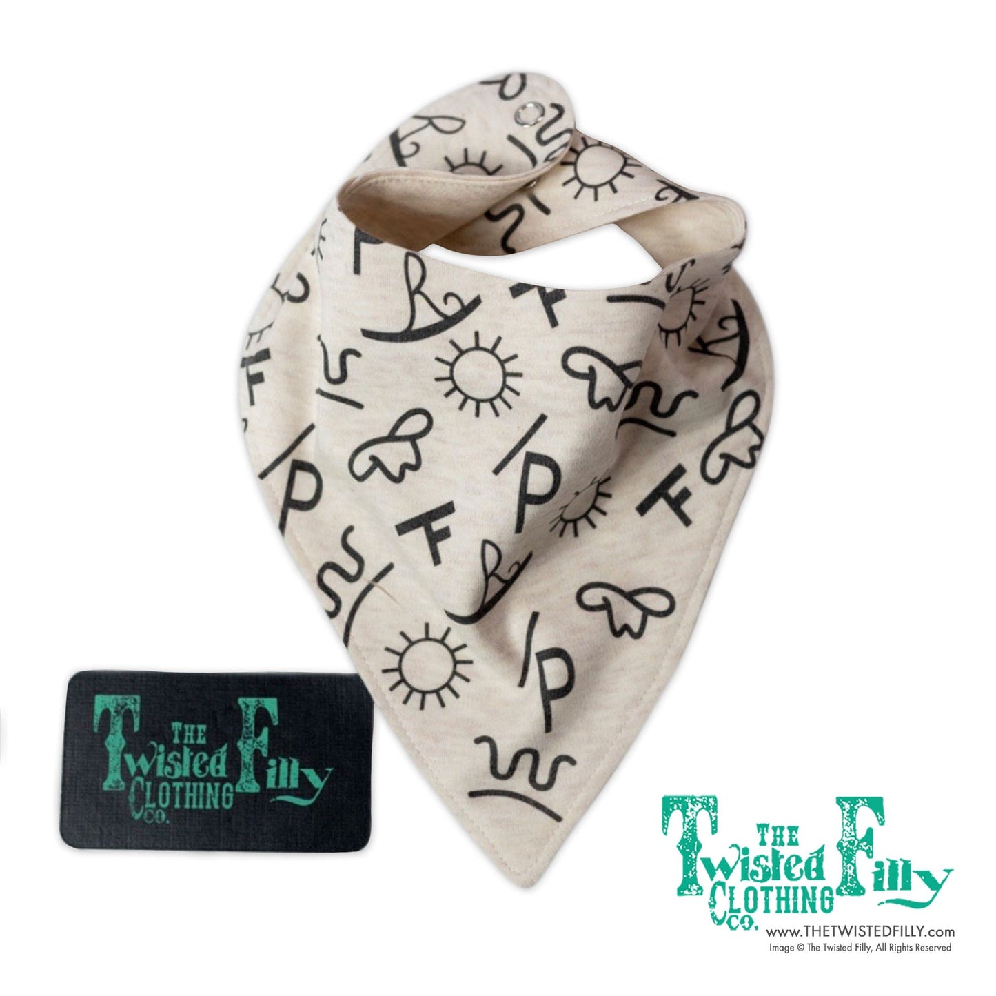 Brands Bandana Bib *Oatmeal/Black