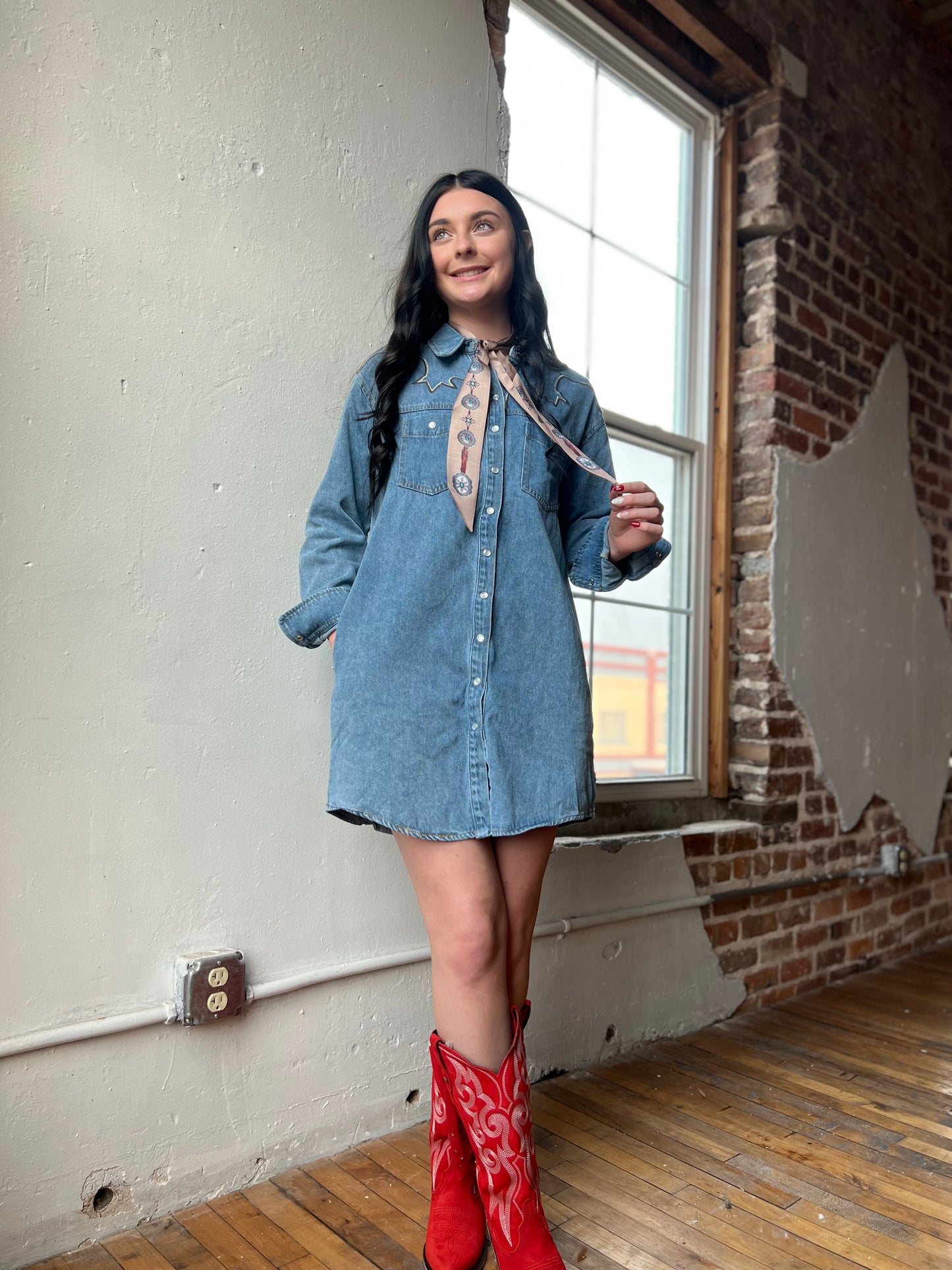 Bootstitch Denim Mini Dress