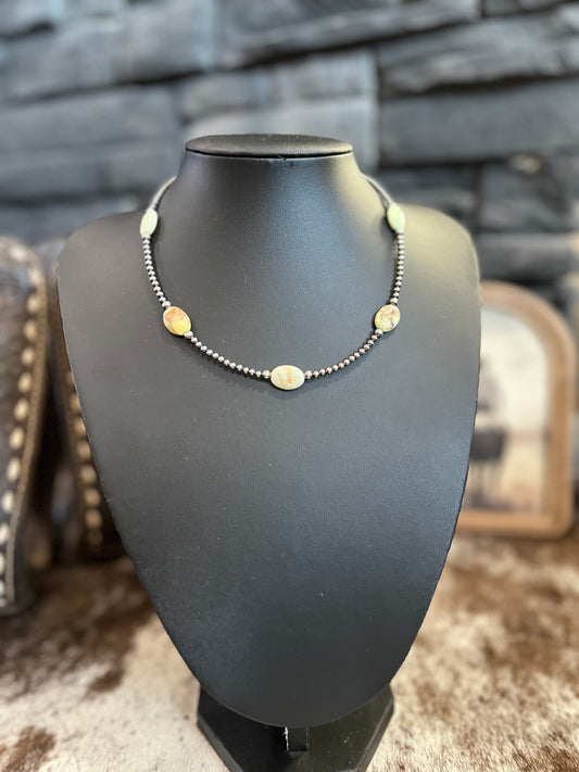 Lemon Turquoise Choker