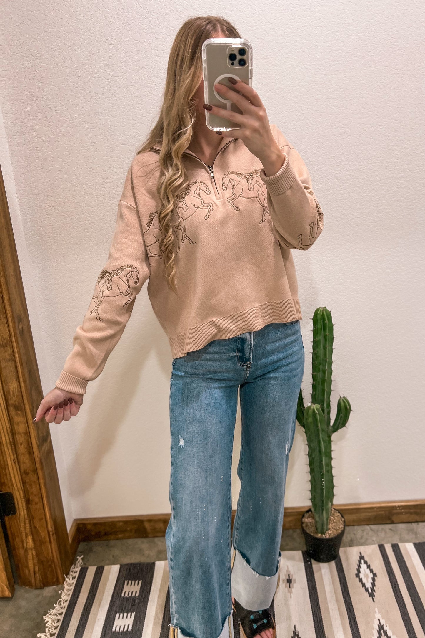 Wild Horses Quarter Zip