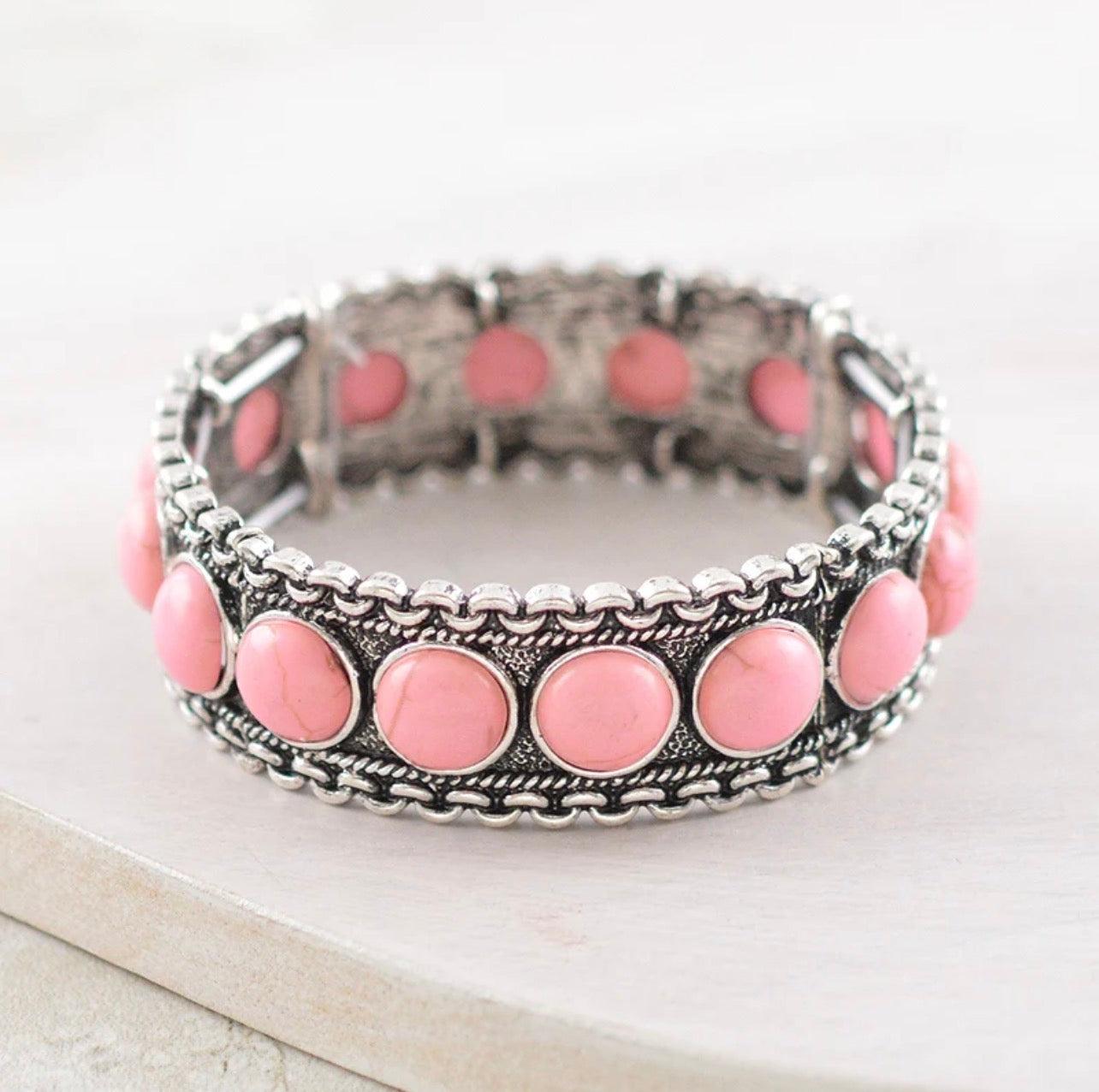 Semi Stone Stretch Bracelet