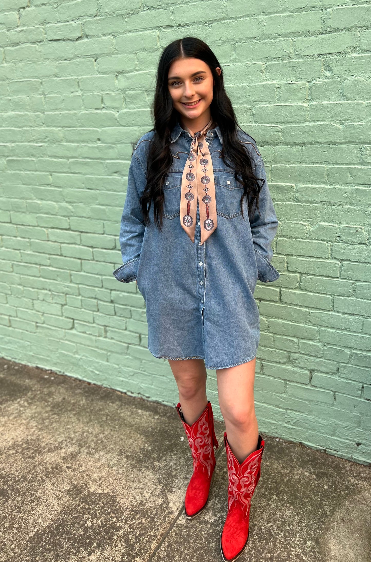 Bootstitch Denim Mini Dress
