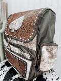 Ace of Spades Cowhide Backpack *2