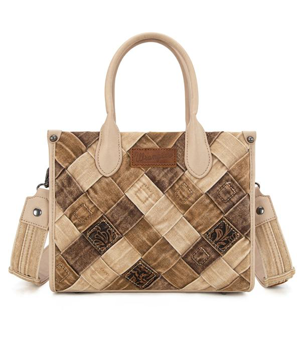 Wrangler Woven Denim Concealed Carry Tote/Crossbody