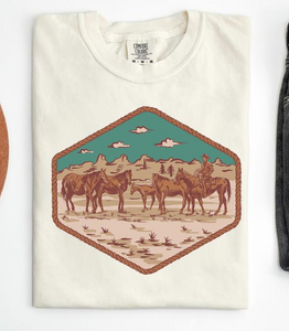 Vintage Cowboy Comfort Colors Graphic Tee