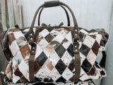 Diamond Patchwork Duffle Weekender