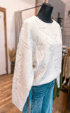 Cream Boot Stitch Sweater