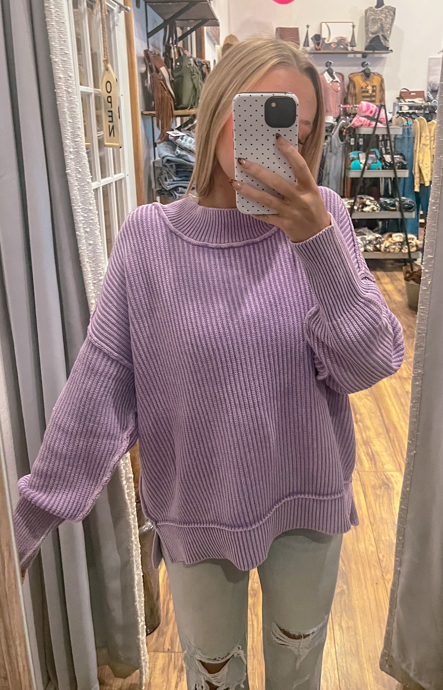 Lenna Oversized Sweater *Lavender