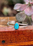 Authentic Turquoise Teardrop Cuff