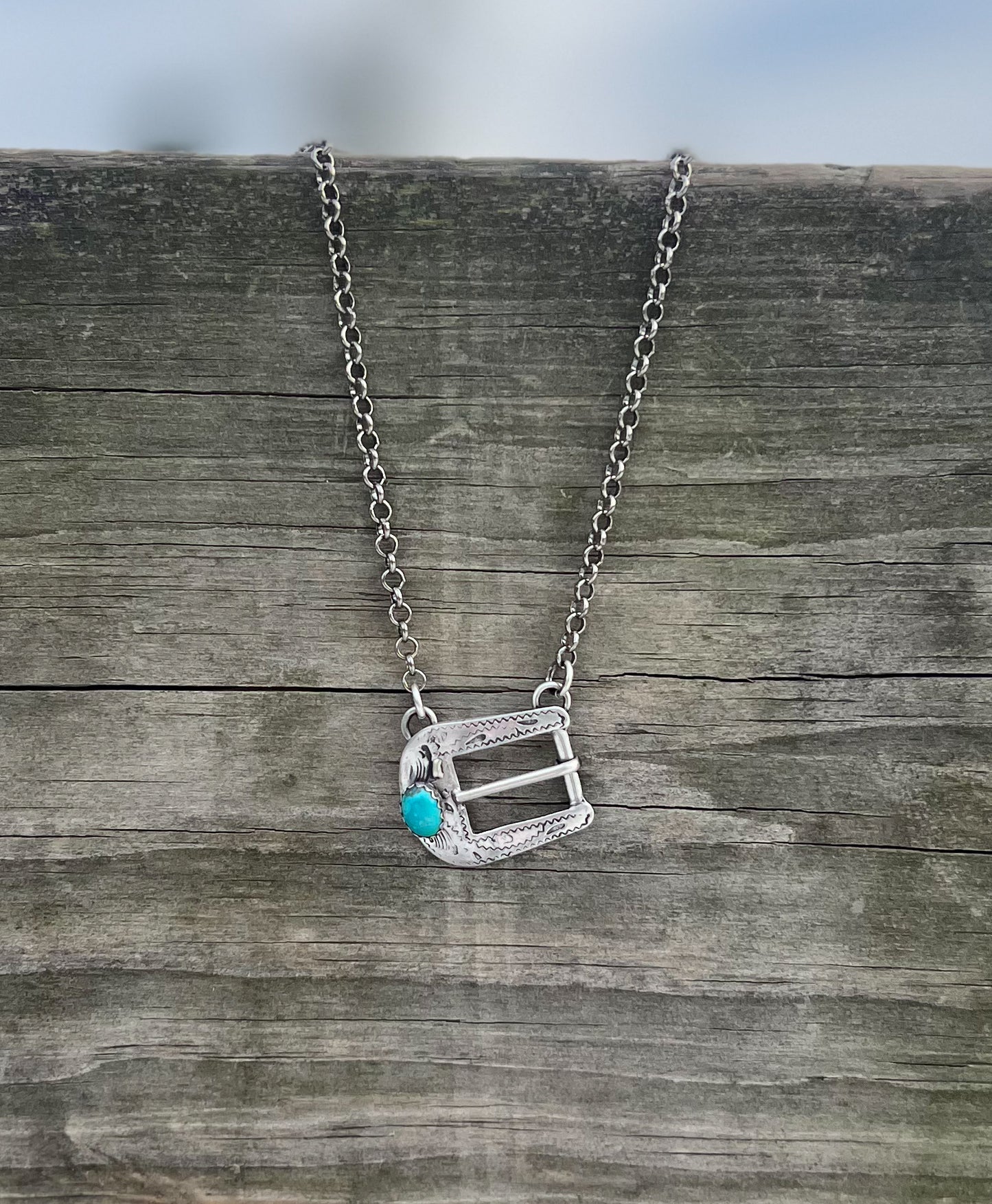 Belt Buckle Necklace