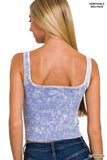 Mineral Wash Padded Tank Top (More Colors)