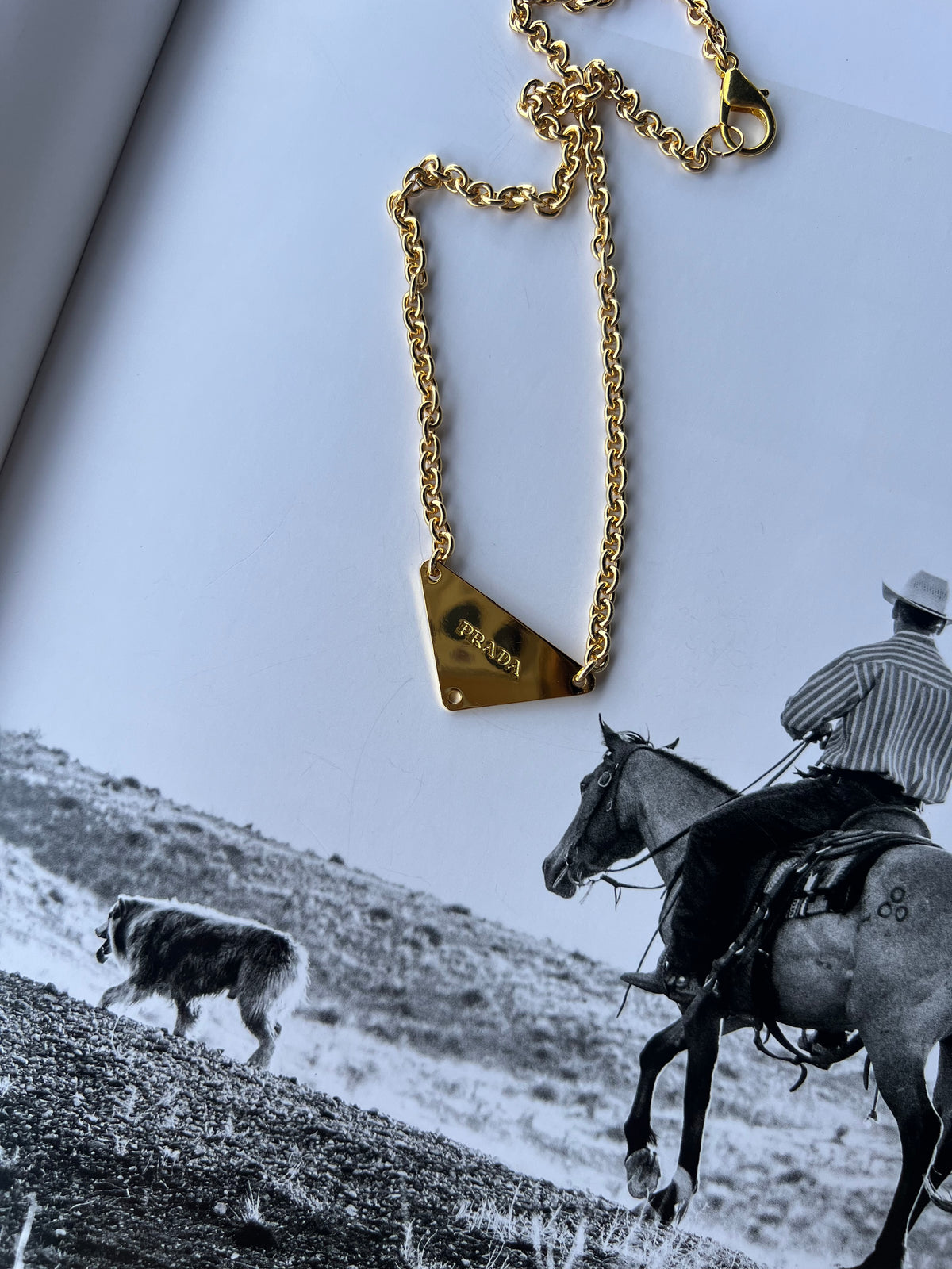 V2 Designs Gold Prada Necklace