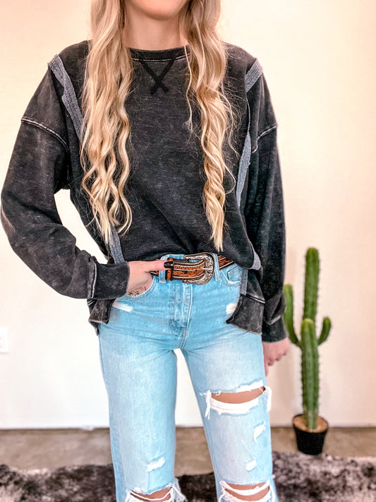 Mayci Black Sweater