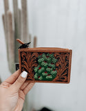 Spring Treasures Hand Tooled Credit Card Holder