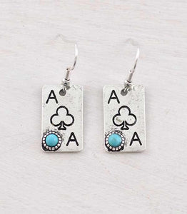 Ace Card Dangle Earrings