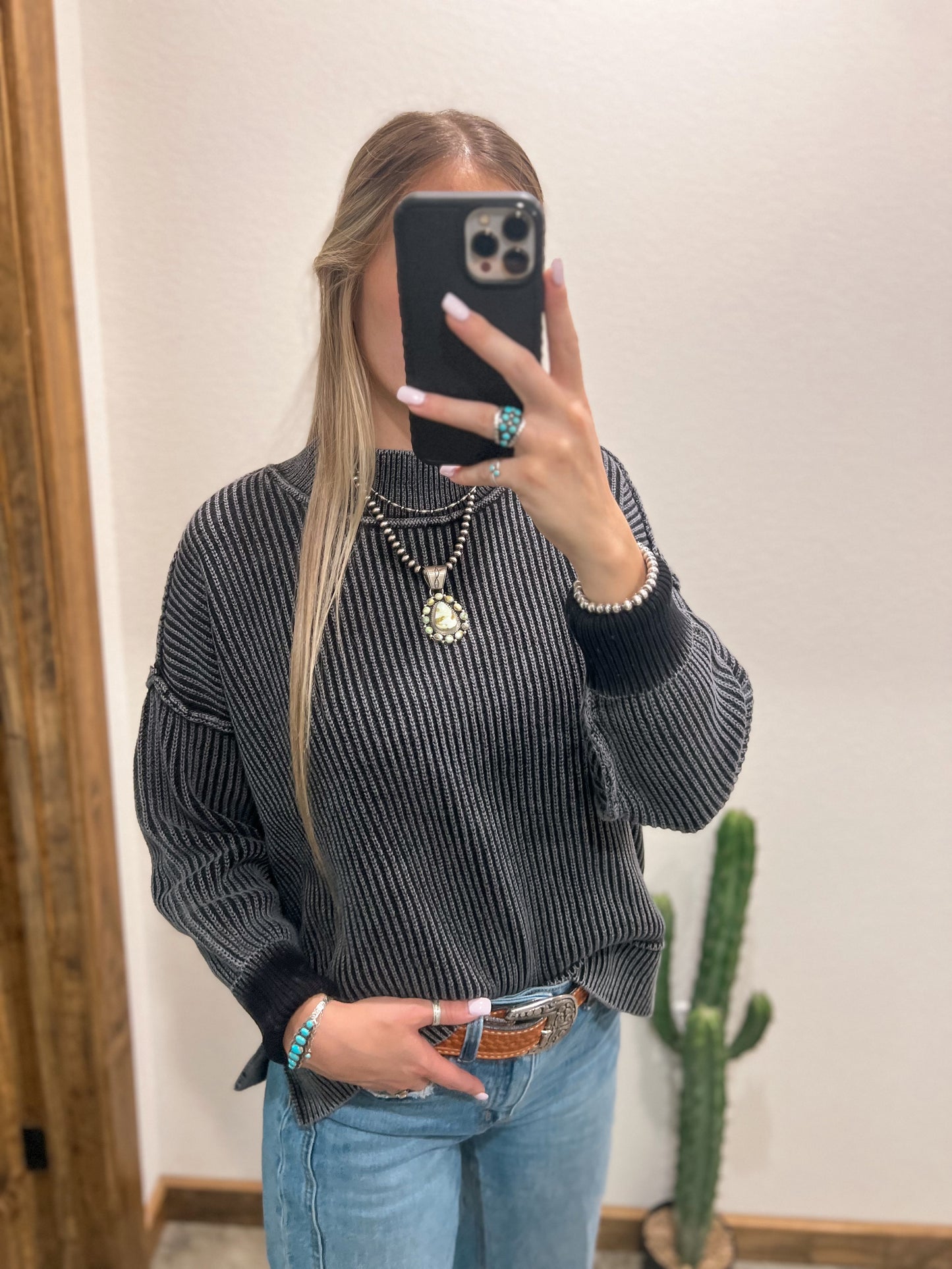 Lenna Oversized Sweater *Black