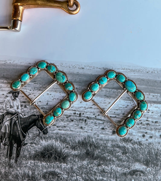 Kingman Turquoise Belt Buckle