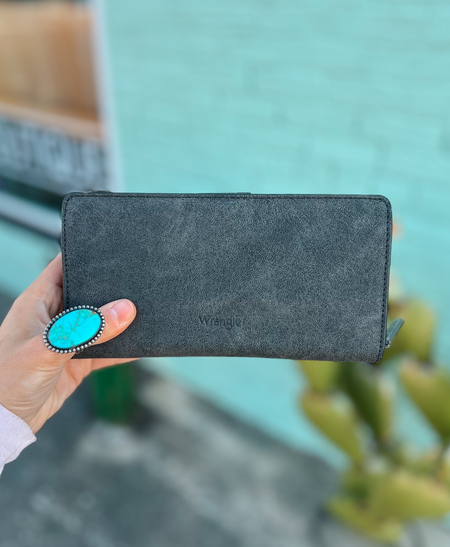 Wrangler Western Floral Tooled Wallet *Black