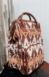 Brown Wrangler Aztec Diaper Bag