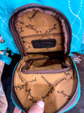 Suede Boot Stitch Backpack *Turquoise