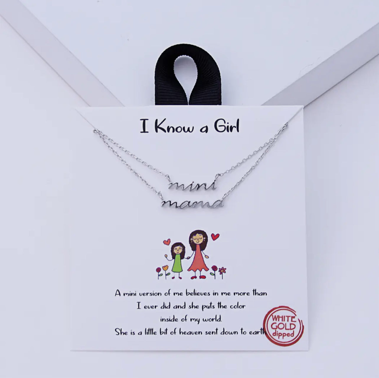Gold Dipped Mama & Mini Necklace Set