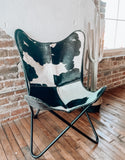 Cowhide Butterfly Chair *Black