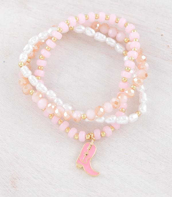 Cowgirl Boot Charm Bracelet
