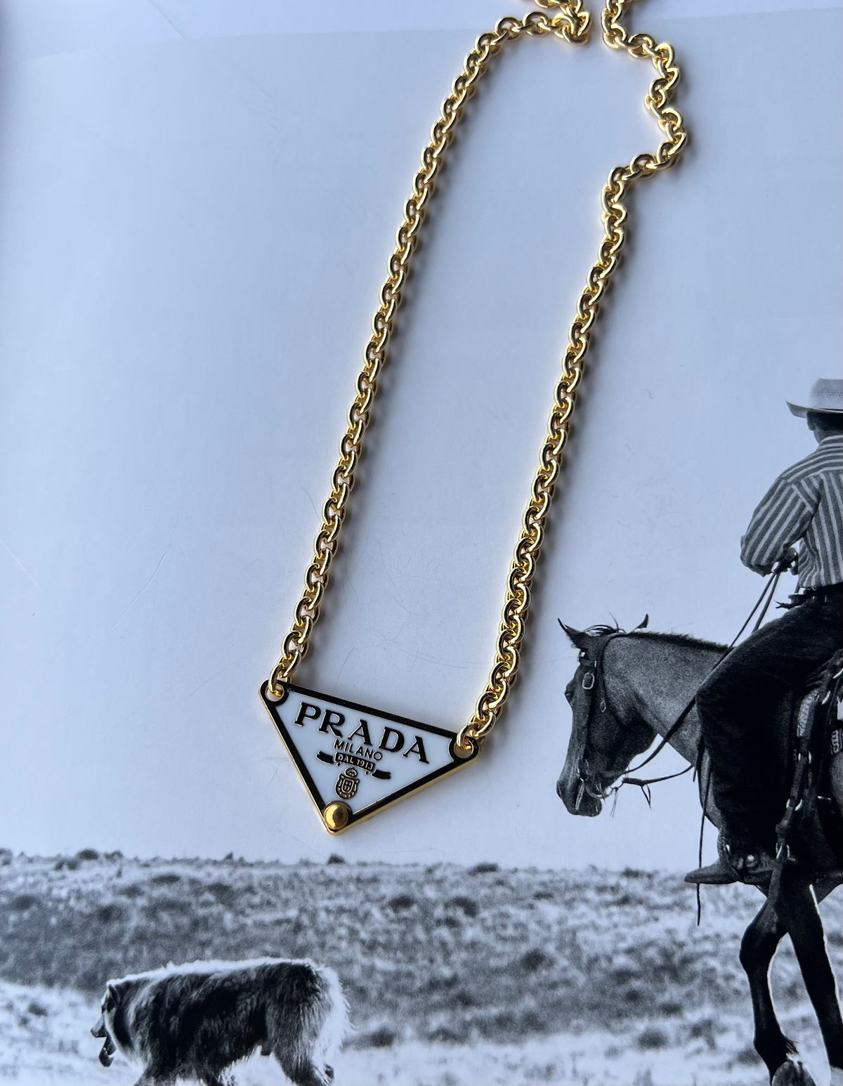 V2 Designs Gold Prada Necklace