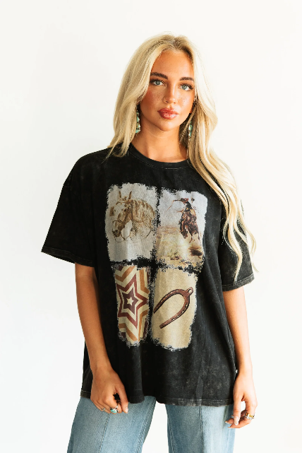 Cowboy Days Collage Tee