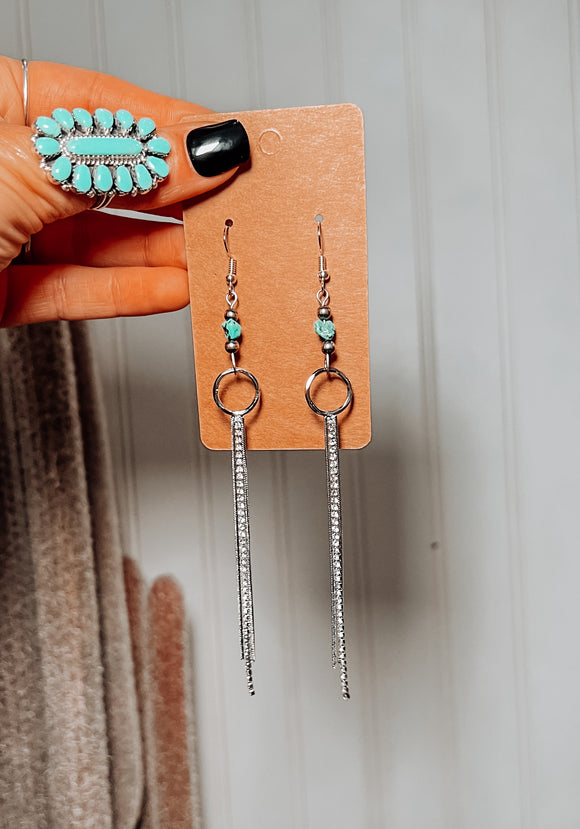 The Chic Dangle with Turquoise Earrings