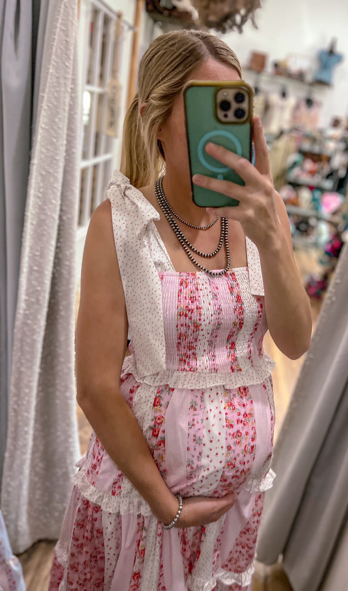 The Grace Floral Poplin Maxi *Pink