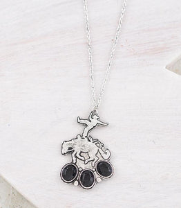 Cowboy Bronco Necklace