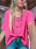 The Ava Top *Fuchsia