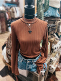 The Mocha Bell Sleeve Top