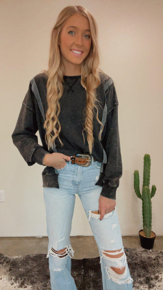 Mayci Black Sweater
