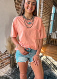 The Sydnee Top *Peach