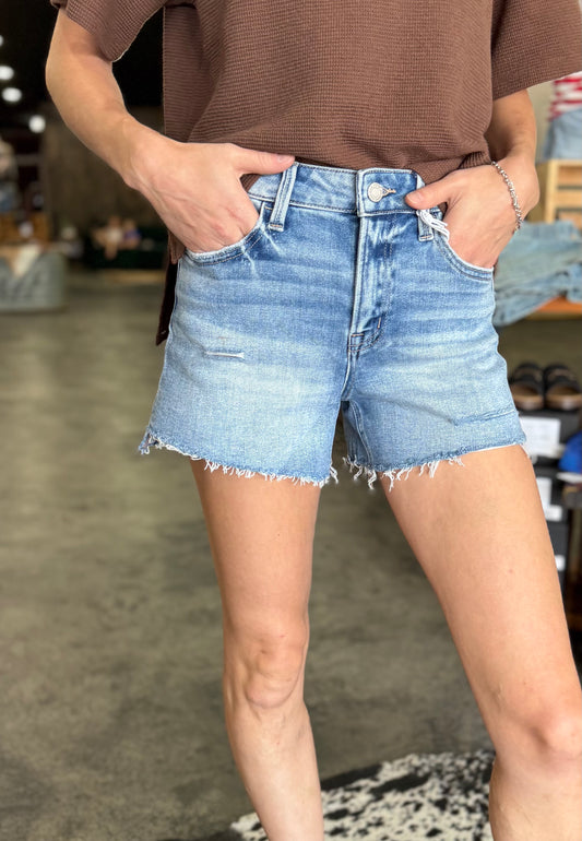 The Rebecca Raw Hem Shorts