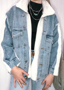 Denim Front Sherpa Jacket