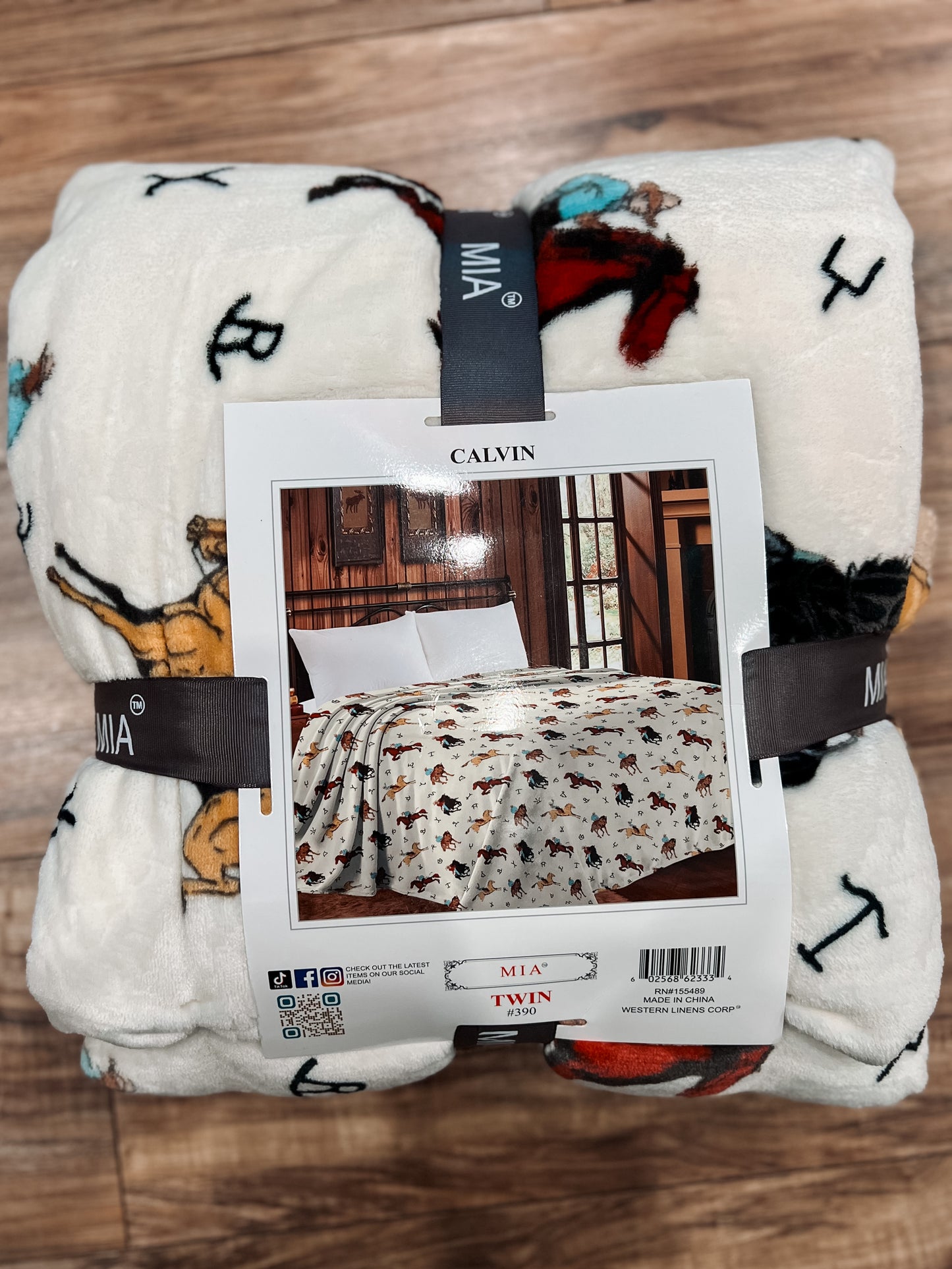 Branded Bronc Twin Blanket