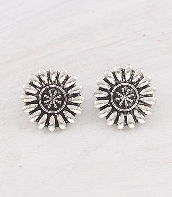 Round Concho Earrings