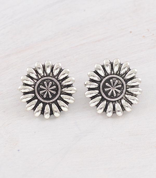 Round Concho Earrings