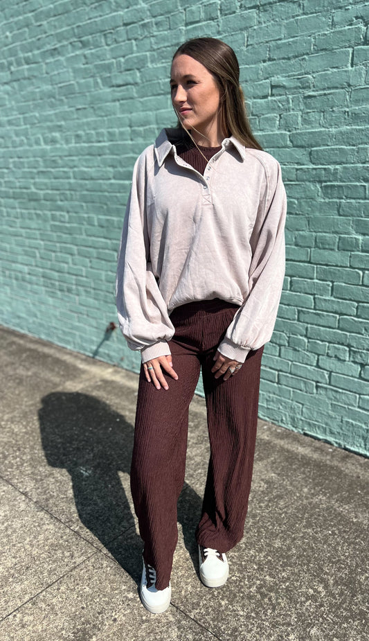 Kallie Sweatshirt *Taupe