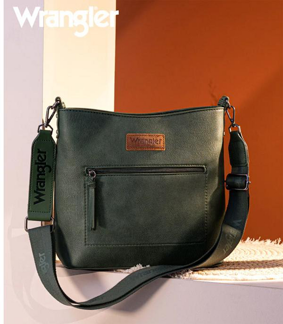 Wrangler Casual Plain Zipper Crossbody Bag *Green