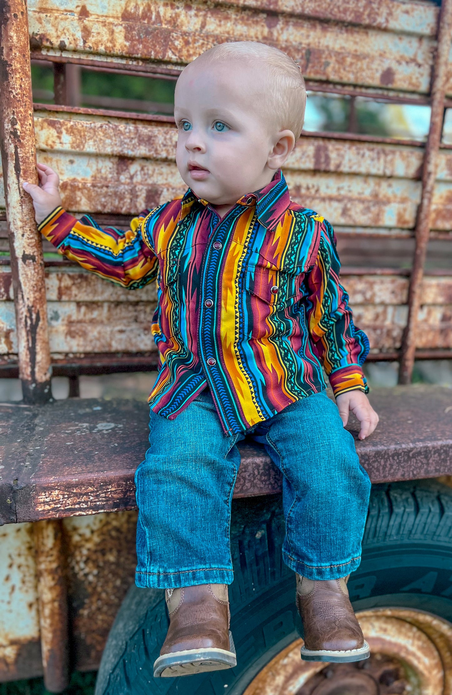 Kids Waddie Button Up