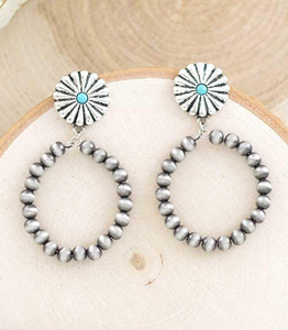 Concho Navajo Hoop Earrings