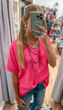 The Ava Top *Fuchsia