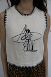 Roping Cowboy Sweater Vest