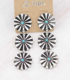 Concho Drop Earrings