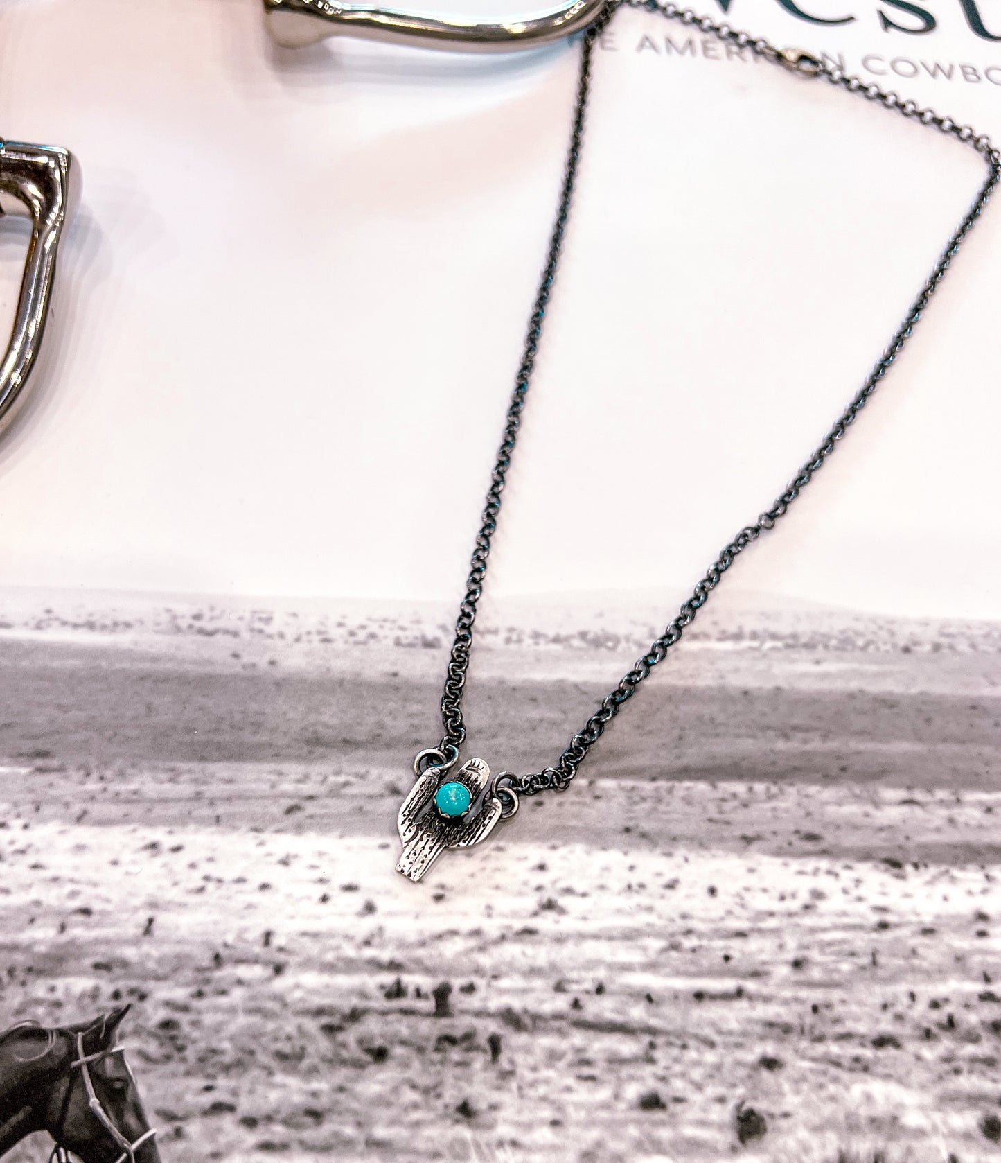 Authentic Turquoise Cactus Necklace